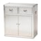Baxton Studio Serge Silver Metal 2-Door Accent Storage Cabinet 160-10242 - alternate 1